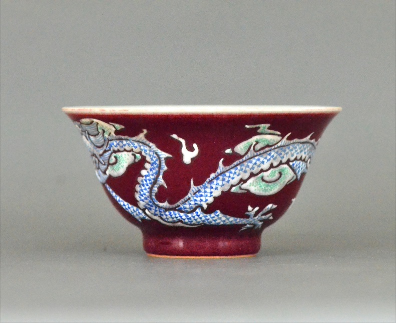 Red bowl Qing Dynasty